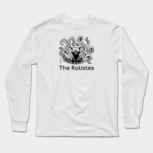 The Rolistes Podcast (Cathulhu B&W) Long Sleeve T-Shirt